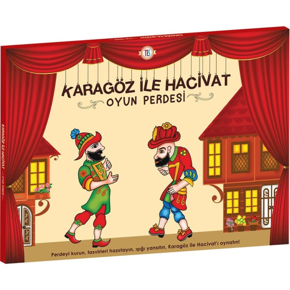 Tes Karagöz Hacivat Oyun Perdesi Büyük, 5 Figür ve 5 Maskeli Oyun & Hobi Fiyatı
