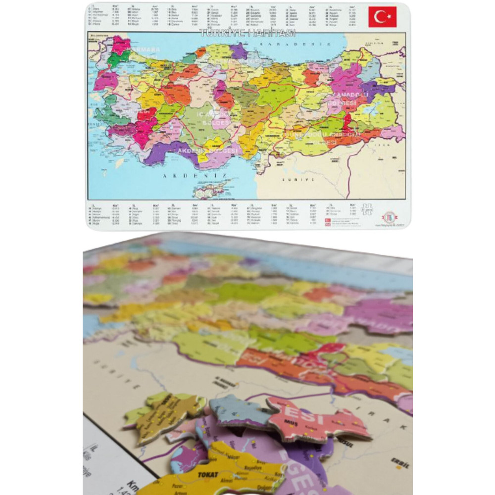 Tes Yayıncılık Türkiye Puzzle -81 Parça Türkiye Haritası Puzzle 28x40cm (YAPBOZ TÜRKİYE) Puzzle & Aksesuarları Fiyatı