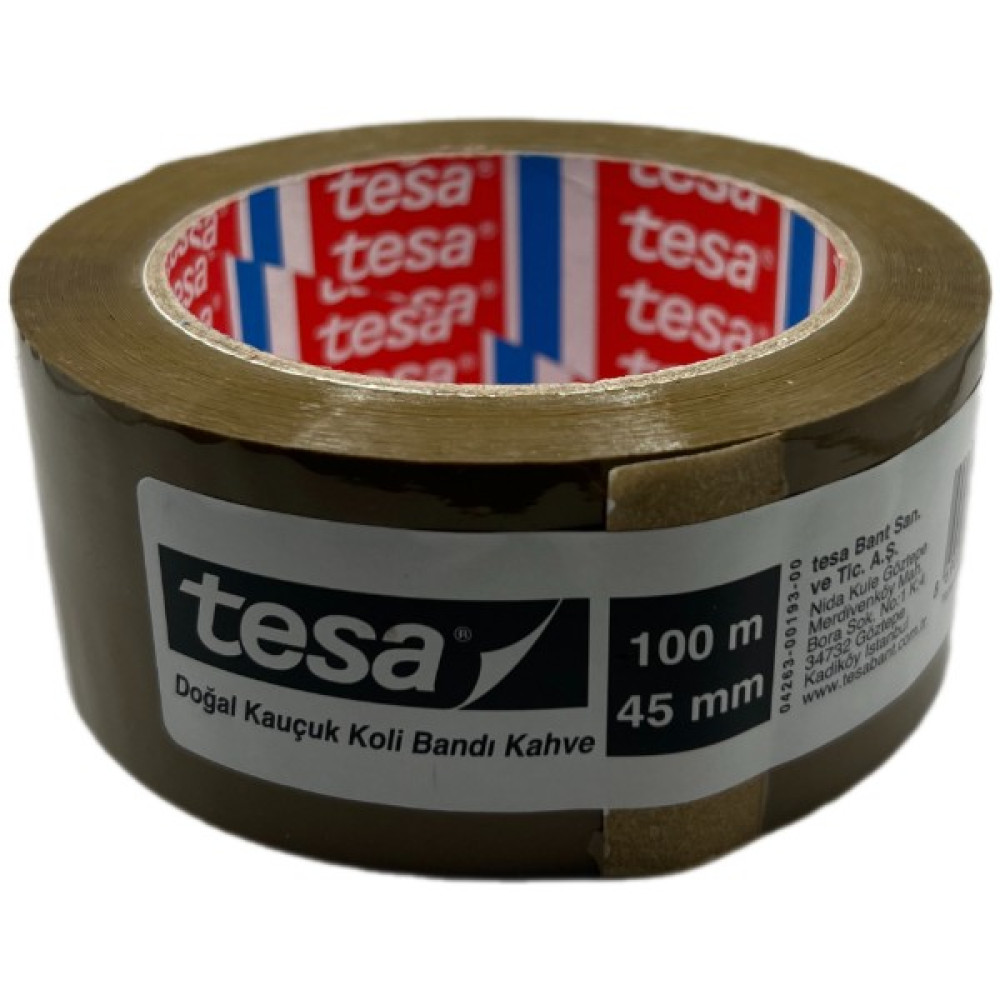 Tesa 4263 Kahverengi Doğal Kauçuk Koli Bandı 45 mm x 100 Metre - 1 Adet Oto Boyaları Fiyatı