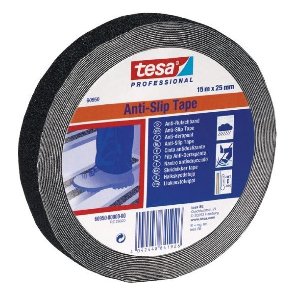 Tesa 60950 Merdiven Kaydırmaz Bant Siyah 25MM x 15MT - 1 Adet Oto Boyaları Fiyatı