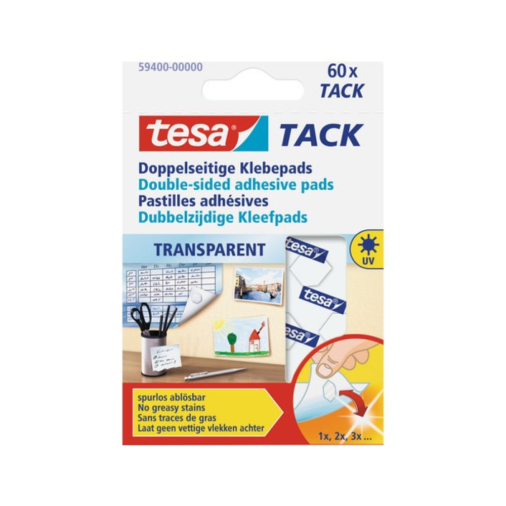 Tesa Tack Şeffaf Hamur Yapıştırıcı. 1paket = 60adet Yapıştırıcı - Tutkal Fiyatı