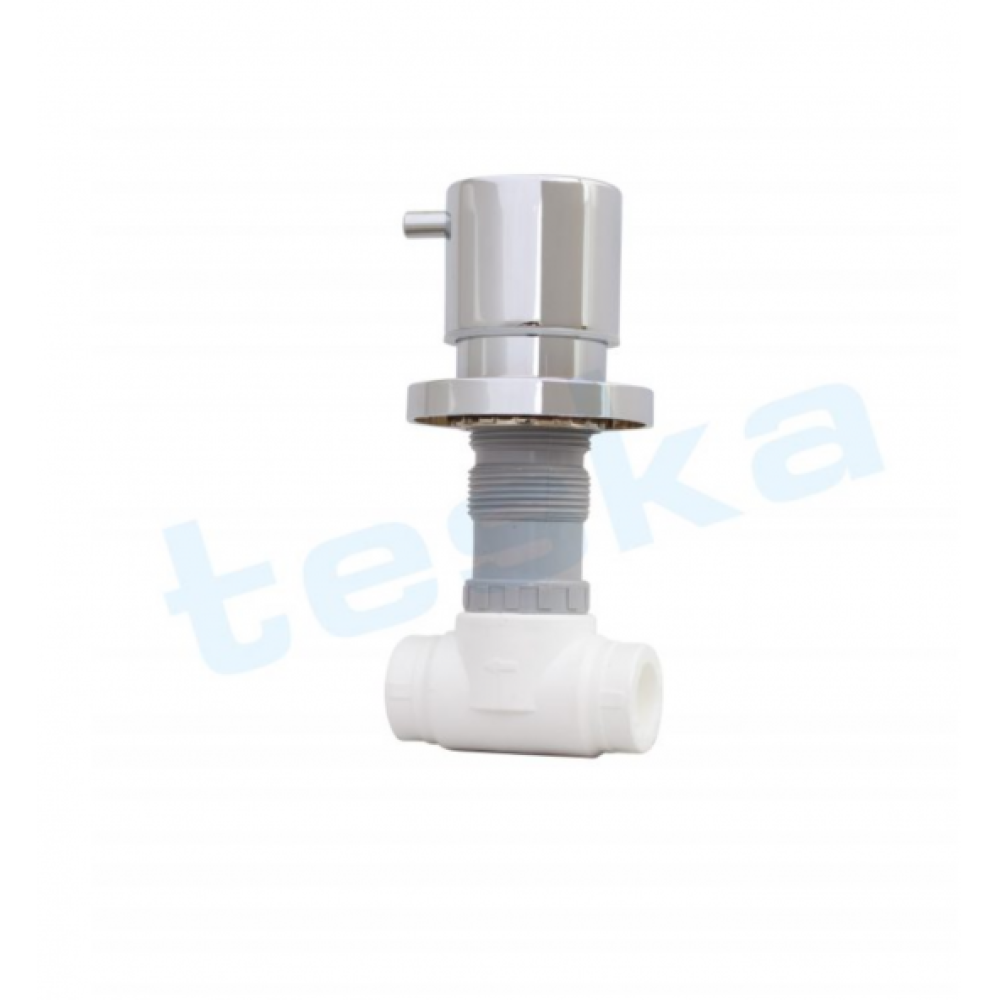 Teska Ankastre Siva Alti Stop Valf Mega Lux 25 Mm (3/4) Tk014 Ara Musluk Fiyatı
