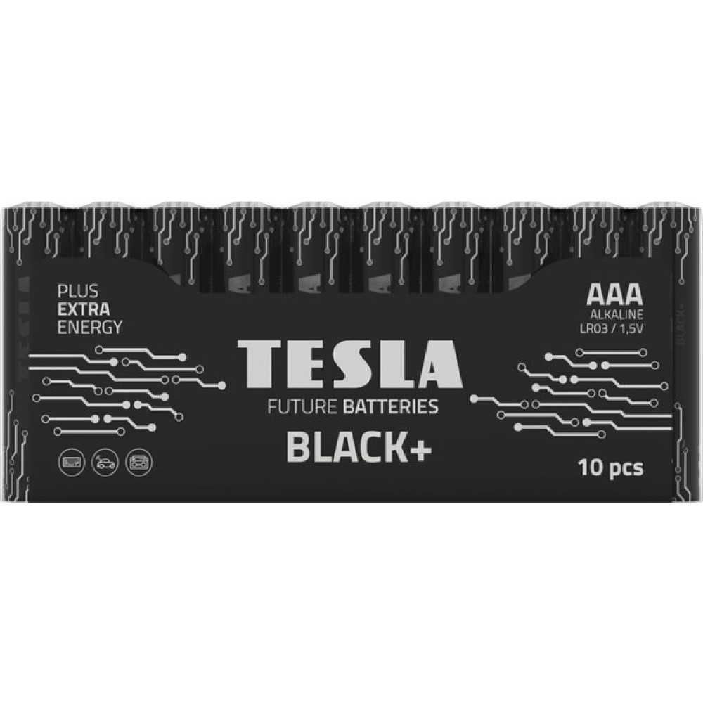 Tesla Black+ Serisi Aaa Alkalin Pil (İnce Kalem Pil) Geleceğin Pilleri - 10'lu Kalem & Yazı Gereçleri Fiyatı