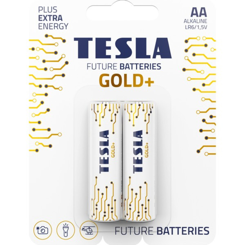 Tesla Gold+ Serisi Alkalin AA Pil ( Kalem Pil) Geleceğin Pilleri - 2'li Kalem & Yazı Gereçleri Fiyatı