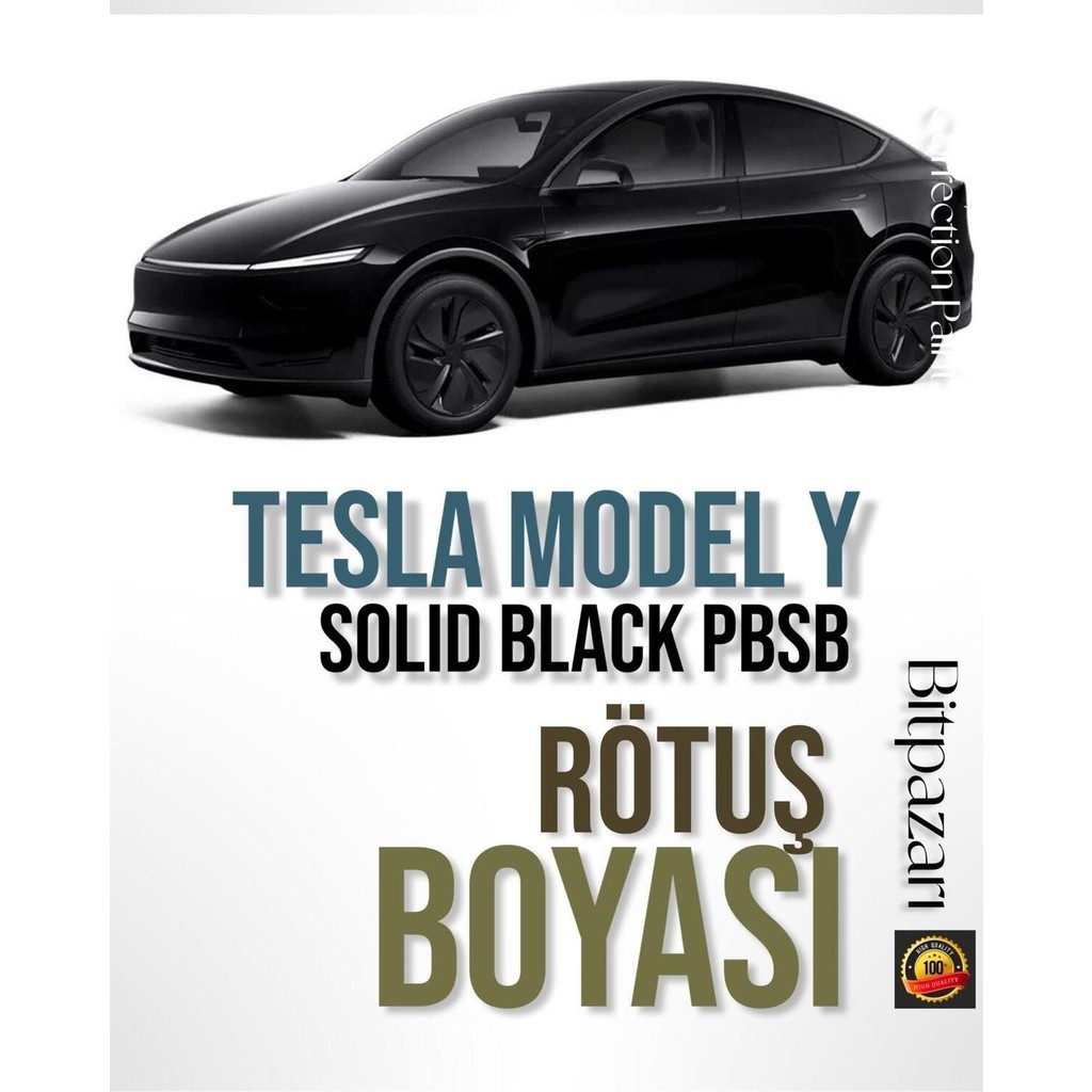 Tesla Model Y Solid Black Pbsb Uyumlu Profesyonel Çizik ve Taş Izi Giderici Rötuş Boyası 25ML. - 30 ml Oto Boyaları Fiyatı