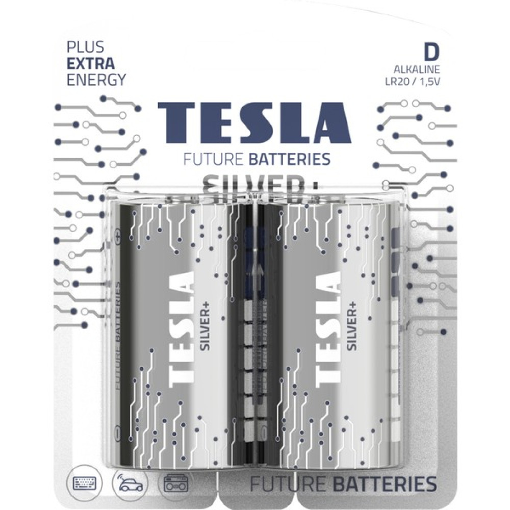Tesla Silver+ Serisi D Alkalin Pil Geleceğin Pilleri Diğer Fiyatı