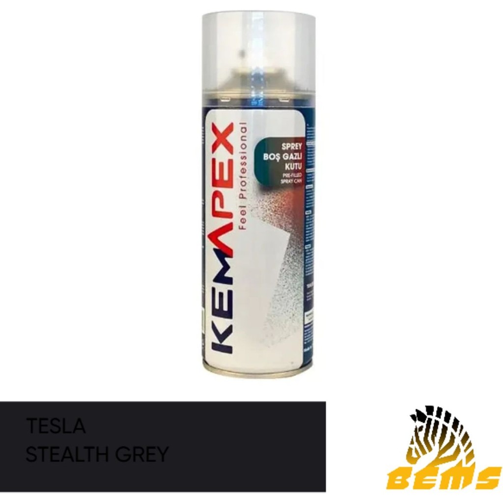 Tesla Stealth Grey (Koyu Gri) Rötüş Sprey Boya 400ML Diğer Fiyatı