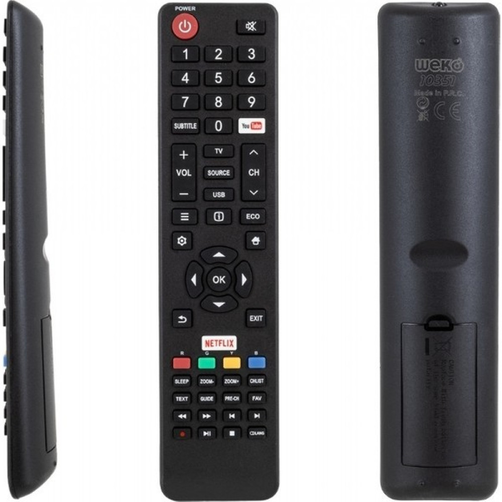 Tesla Weko Kl Tesla 06-532W54-TLA1XS Youtube-Netflıx Tuşlu LCD LED Tv Kumanda Siyah - Beyaz Oto Boyaları Fiyatı