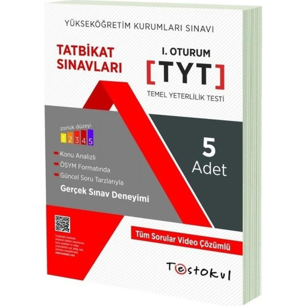 Test Okul Yayınları Yks - Tyt Deneme Sınavı (5'li) Temel Yeterlilik Testi (TYT) Fiyatı