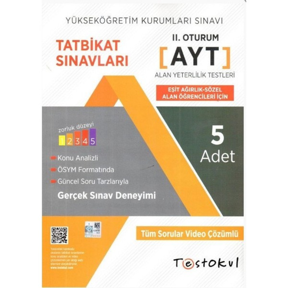 Test Okul YKS-AYT Eşit Ağırlık Paket Deneme Sözel 5'li Temel Yeterlilik Testi (TYT) Fiyatı