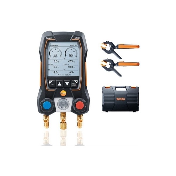 Testo 550S Akıllı Set - Kablosuz Kelepçe Sıcaklık Problarına Sahip Akıllı Dijital Manifold ( Hortum Seti Hariç ) Diğer Fiyatı