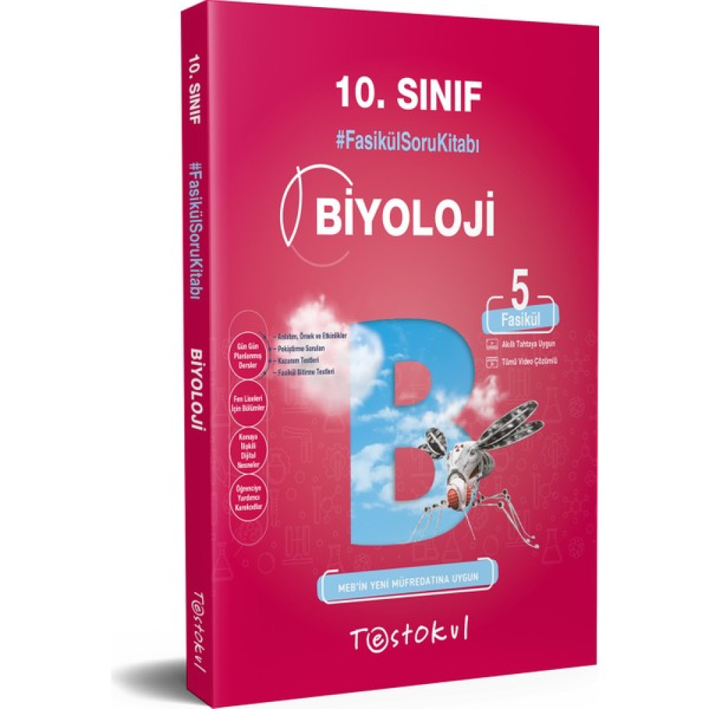 Testokul Yayınları 10.sınıf Biyoloji Fasikül Soru Kitabı Ders Sınav Kitapları Fiyatı