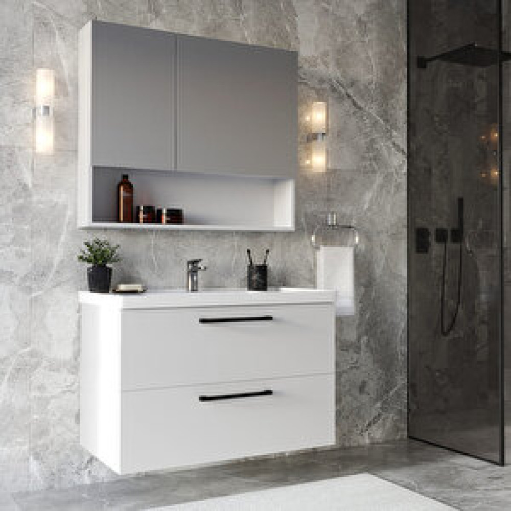 Teta Home Batum 65 Cm Mdf Banyo Dolabı Seti Beyaz Banyo Dolabı / Mobilyası Fiyatı