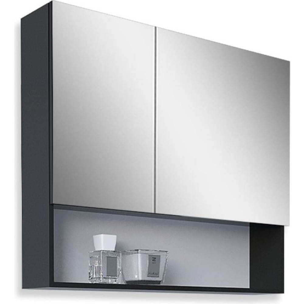 Teta Home Batum 65 Cm Mdf Banyo Üst Aynalı Dolap - Antrasit Banyo Dolabı / Mobilyası Fiyatı