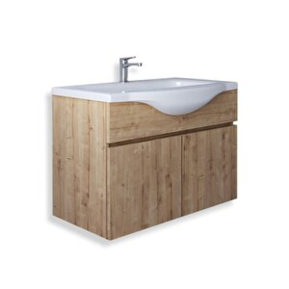 Teta Home Kahire 65 Cm Mdf Banyo Lavabolu Alt Dolap Safir Meşe Banyo Dolabı / Mobilyası Fiyatı