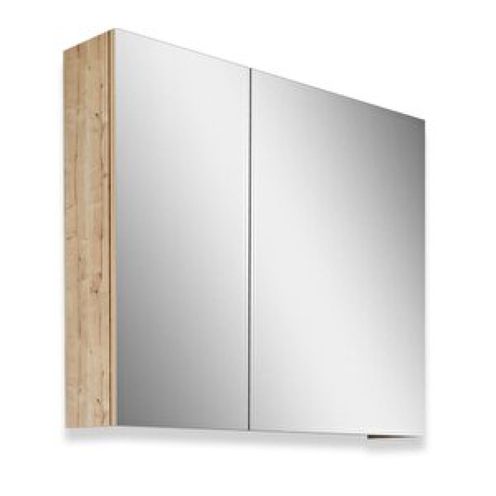 Teta Home Kahire 80cm Mdf Banyo Aynalı Üst Dolap Safir Meşe Banyo Dolabı / Mobilyası Fiyatı