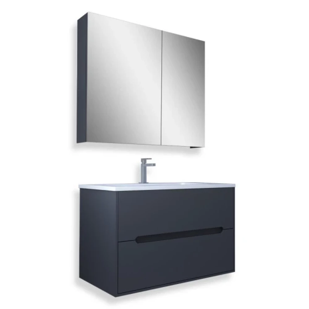 Teta Home Madrid 65 Cm Mdf Banyo Dolabi Seti Antrasit Banyo Dolabı / Mobilyası Fiyatı
