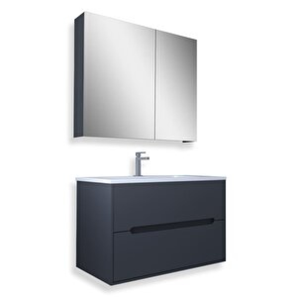 Teta Home Madrid 65 Cm Mdf Banyo Dolabı Seti Antrasit Banyo Dolabı / Mobilyası Fiyatı
