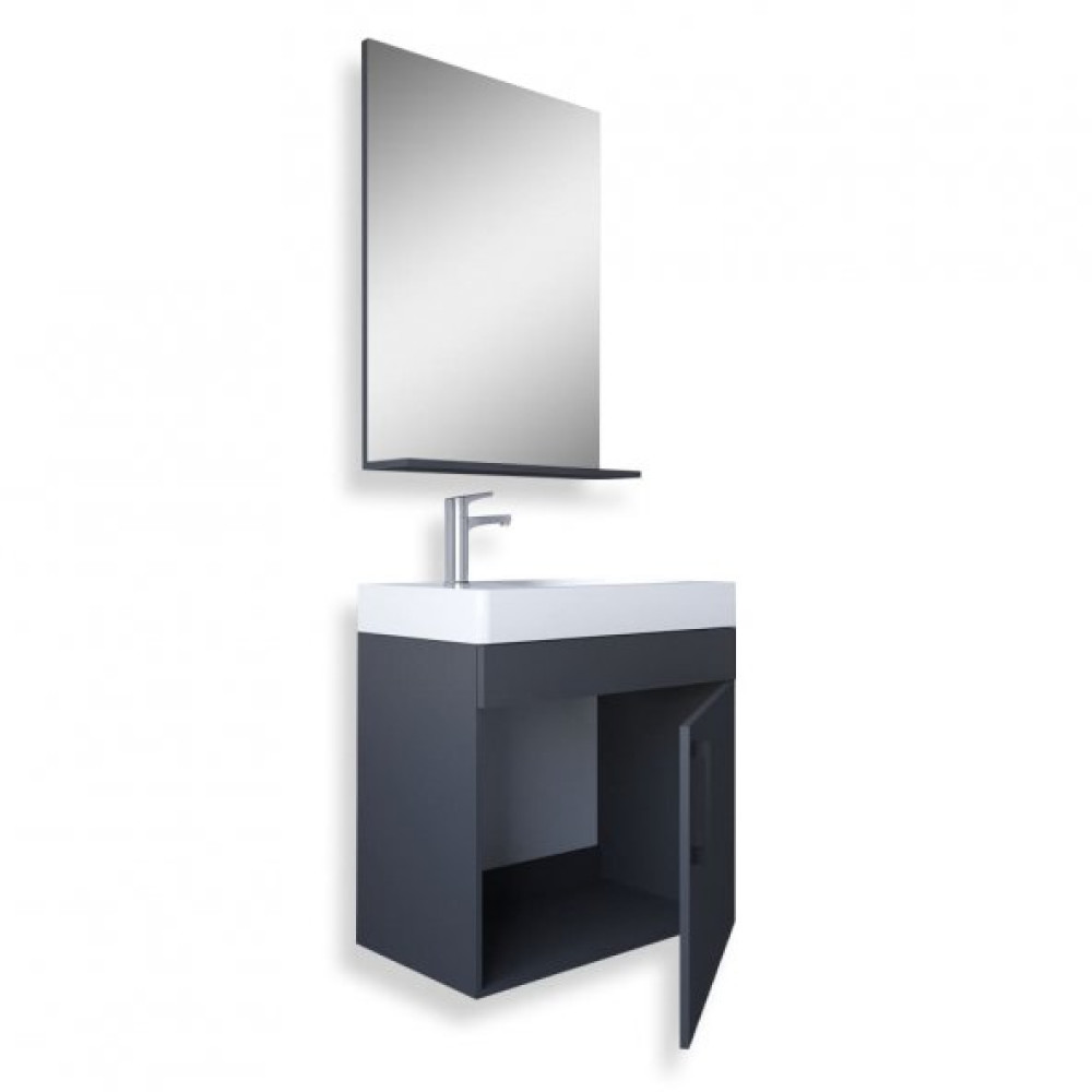 Teta Home Rio 45 Cm Banyo Dolabi Seti Antrasit Banyo Dolabı / Mobilyası Fiyatı
