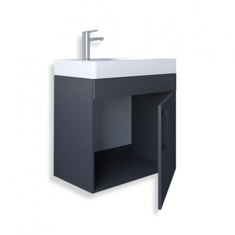 Teta Home Rio 45 Cm Mdf Banyo Lavabolu Alt Dolap Antrasit Banyo Dolabı / Mobilyası Fiyatı