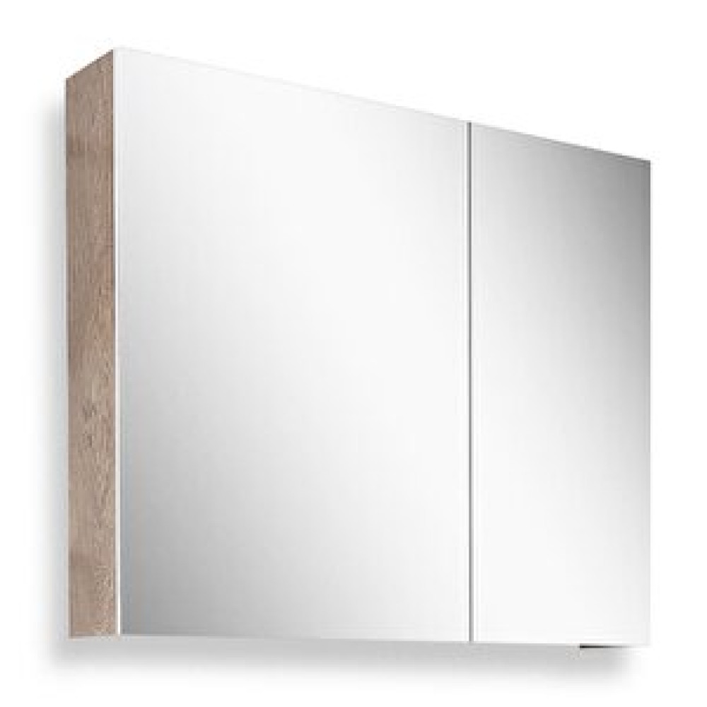 Teta Home Tokyo 80cm Mdf Banyo Üst Aynalı Dolap Kafkas Meşe - Beyaz Banyo Dolabı / Mobilyası Fiyatı