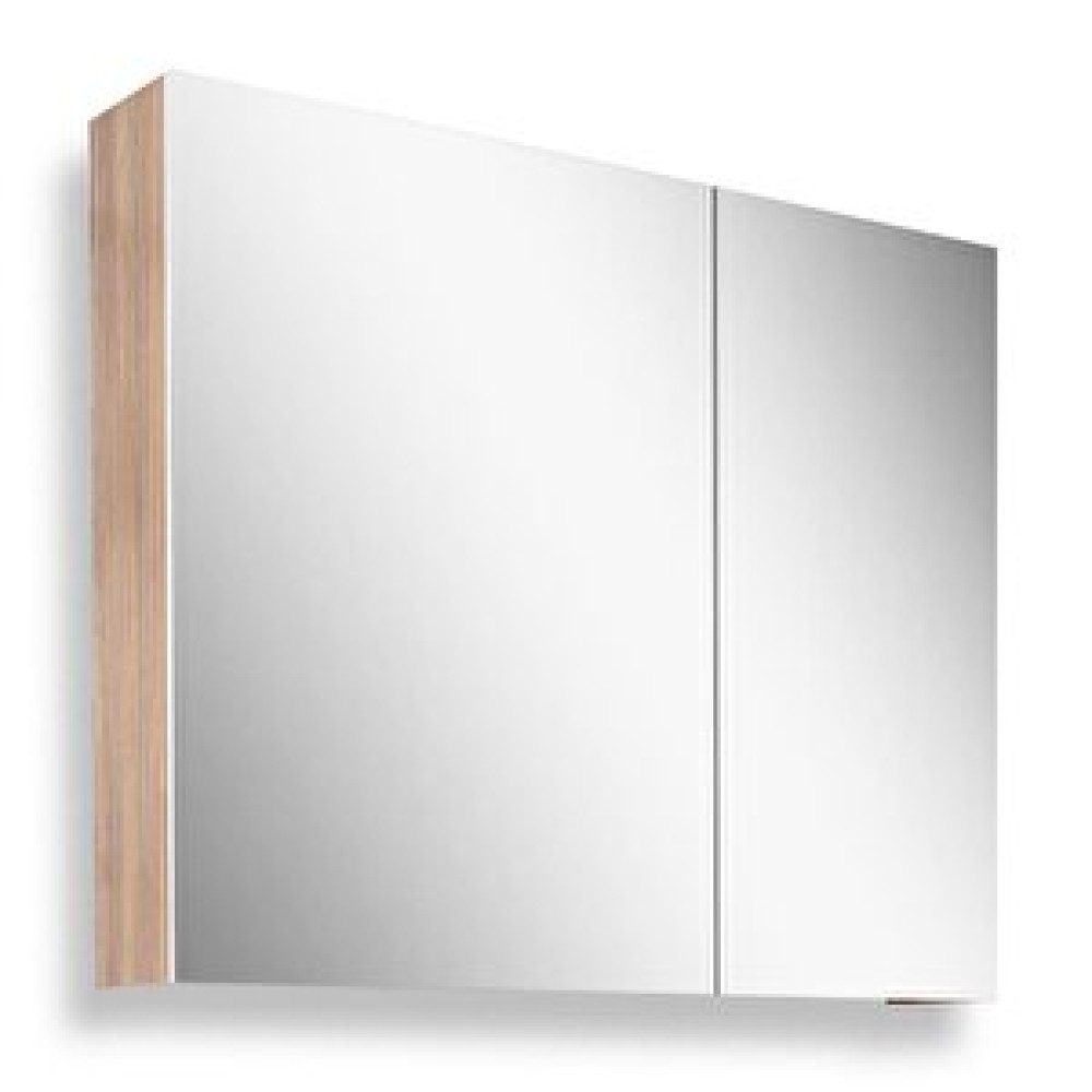 Teta Home Tokyo 80cm Mdf Banyo Üst Aynalı Dolap Teak-Beyaz Banyo Dolabı / Mobilyası Fiyatı
