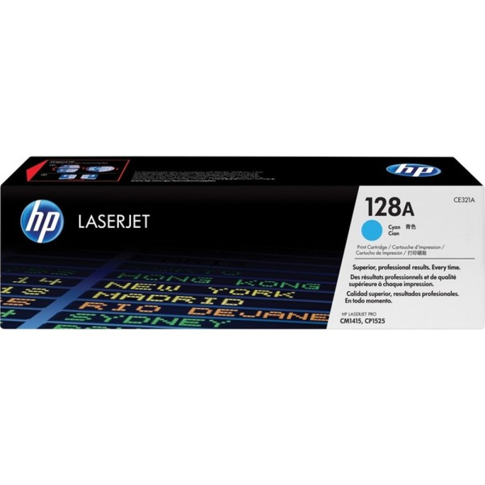 Tetra  128A Mavi Toner,  CE321A Toner,  Colorlaserjet Pro CM1415FN Toner -  CM1415 Toner - CP1525NW Toner -  CP1525N Mavi Toner Tonerler Fiyatı