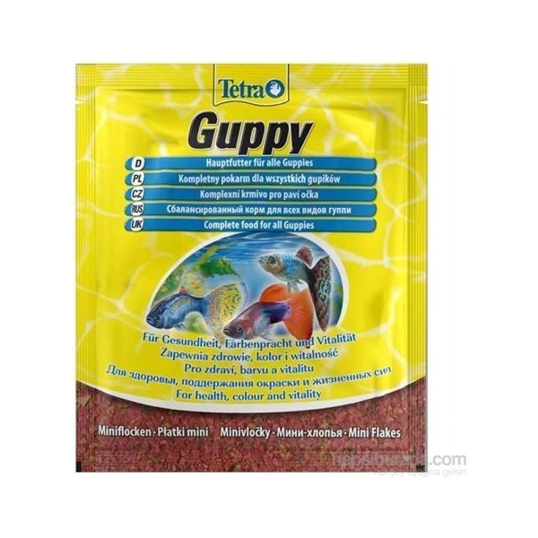 Tetra Guppy 12 Gr Premium Kaliteli Akvaryum Balıkları İçin Çok Satan Yüksek Proteinli Yem Evcil Hayvan Ürünleri Fiyatı