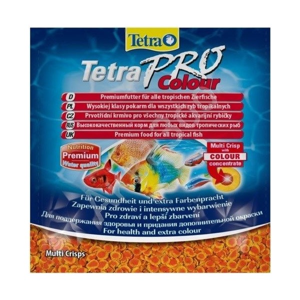 Tetra Pro Colour 12 gr Premium Kaliteli Renklendirici Balık Yemi Tüm Tropikal Akvaryum Balıkları İçin Evcil Hayvan Ürünleri Fiyatı