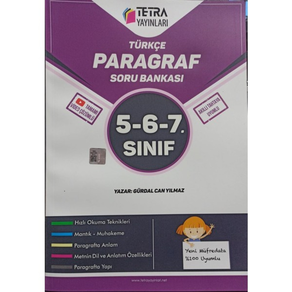 Tetra Yayınları 5-6-7 Sınıf Türkçe Paragraf Soru Bankası Türkçe Fiyatı