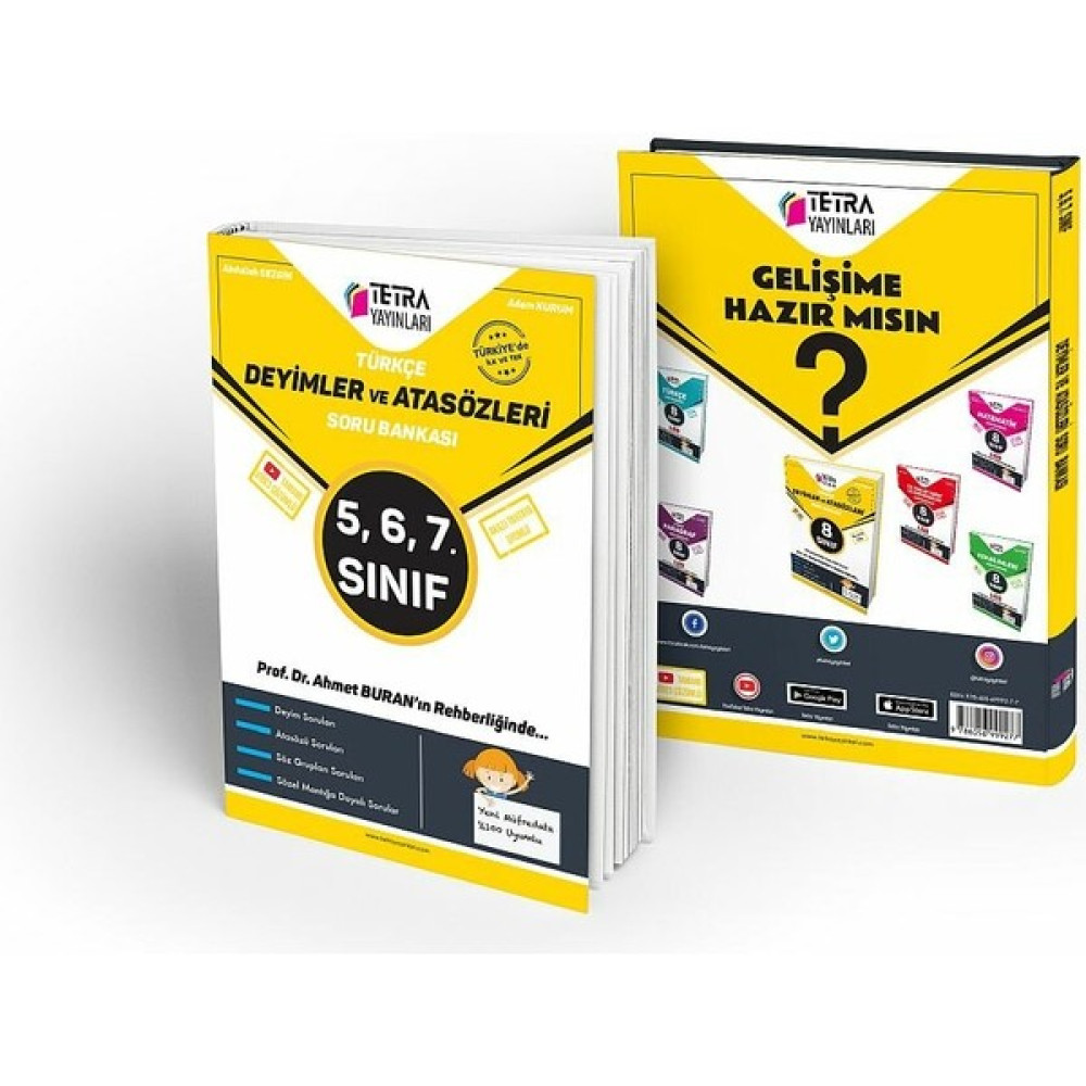 Tetra Yayınları 5.6.ve 7.sınıf Türkçe Deyimler ve Atasözleri S.b. Tüm Dersler Fiyatı