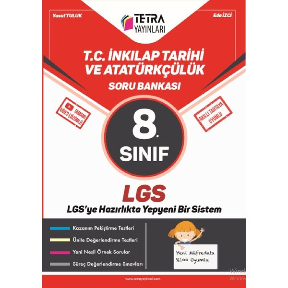Tetra Yayınları Inkılap Tarihi ve Atatürkçülük 8. Sınıf Lgs Soru Bankası Ders Sınav Kitapları Fiyatı