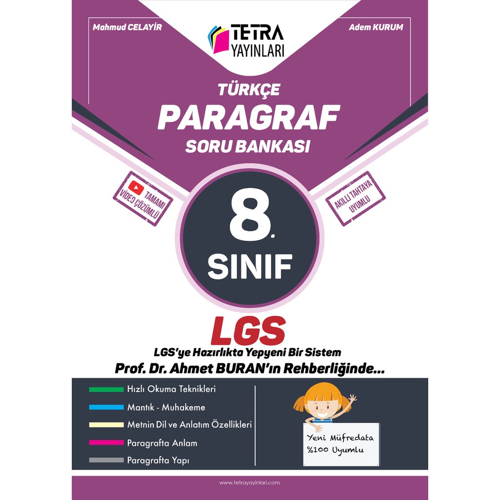 Tetra Yayınları Türkçe Paragraf 8. Sınıf LGS Soru Bankası Diğer Fiyatı