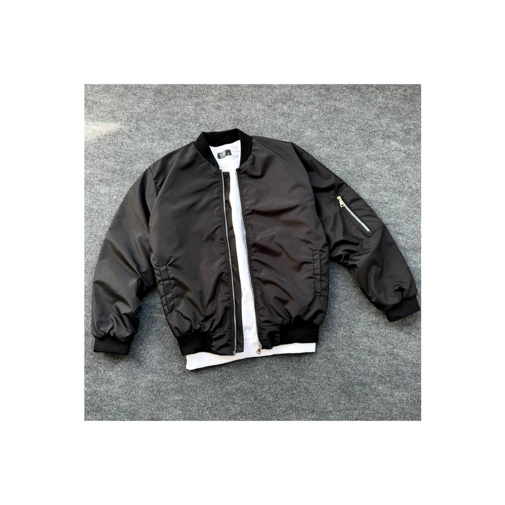 tetramoda Unisex Siyah Oversize Bomber Ceket M Beden Bayan Ceket Fiyatı