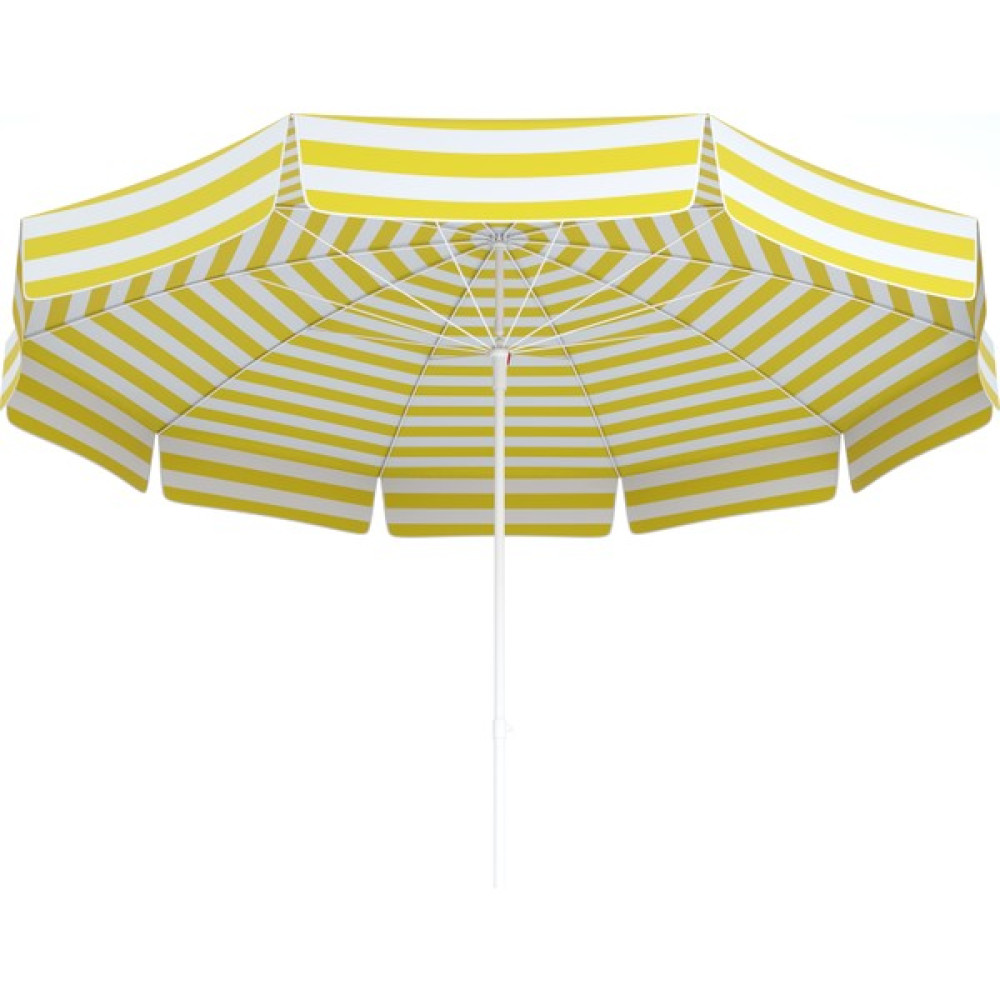 Tevalli Parasols 180 cm Polyester Plaj Şemsiye - Sarı Beyaz - 1,7 x 1,7 m - Sarı - Beyaz Bahçe Şemsiyesi Fiyatı