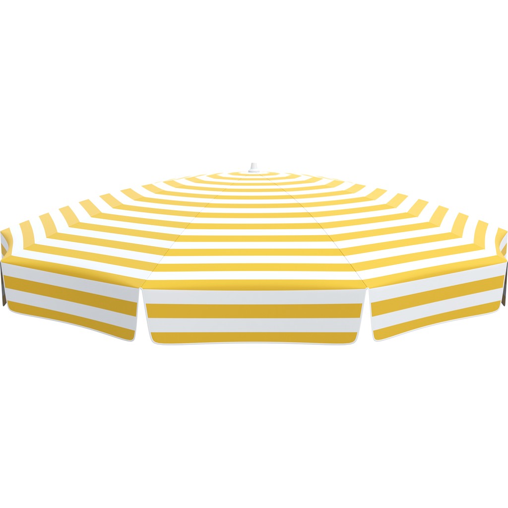 Tevalli Parasols 200 cm Pamuklu Plaj Şemsiye - Sarı Beyaz - 2 x 2 m - Sarı - Beyaz Diğer Fiyatı