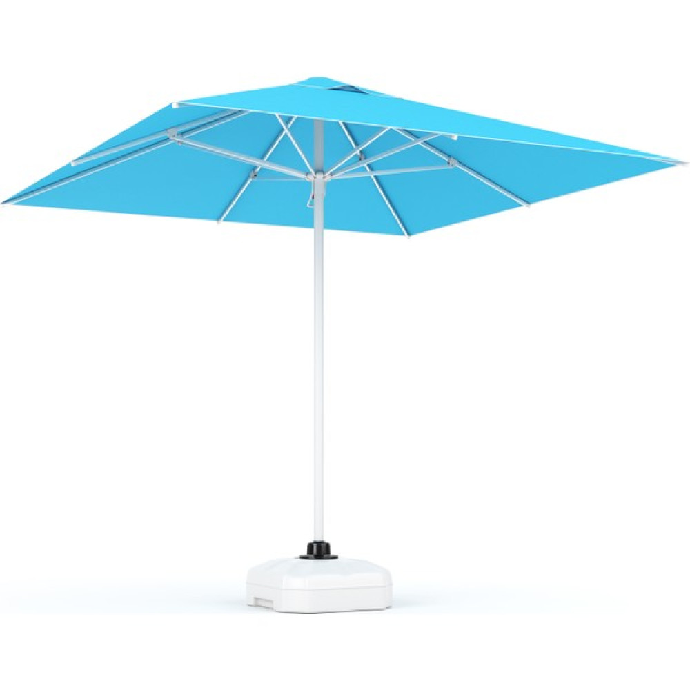 Tevalli Parasols 2,5x2,5 Megamanuel Alüminyum Şemsiye - Turkuaz - 70 Lt Su Bidonu - 2,5 x 2,5 m - Açık Mavi Oto Boyaları Fiyatı