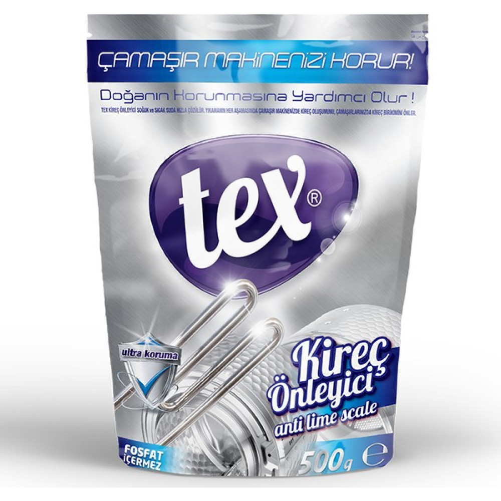 Tex Kireç Önleyici Doğa Dostu 500 gr Çamaşır Makinesi Ürünleri Fiyatı