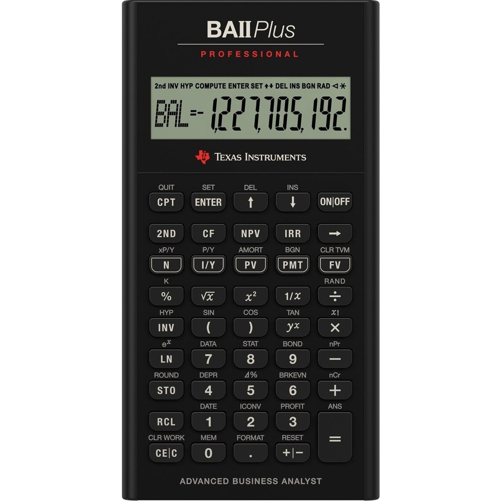 Texas Instruments TEXAS INS. BA II Plus Professional Finansal Hesap Makinesi Hesap Makinesi Fiyatı