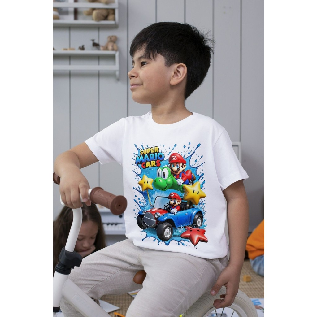 Texclusive Süper Mario Tshirt Çocuk Tişört Cars 14 Giyim & İç Giyim Fiyatı