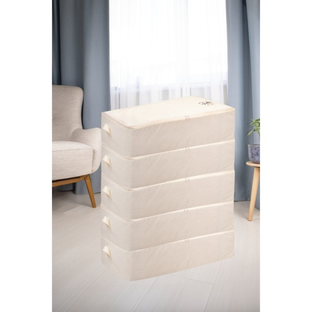 textile sweet 5'li Mega Boy Krem Baza Altı Düzenleyici Hurç 74X46X22 - 5 Adet Hurç Fiyatı