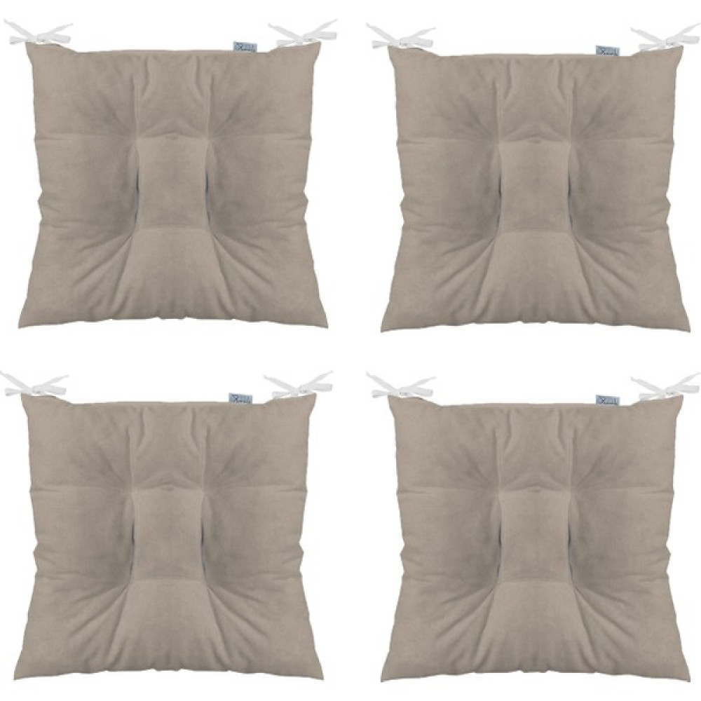 Tezkotekstil 4'lü Kombin Pofidik Kare Sandalye Minderi 40 x 40 cm Bej Puf Fiyatı