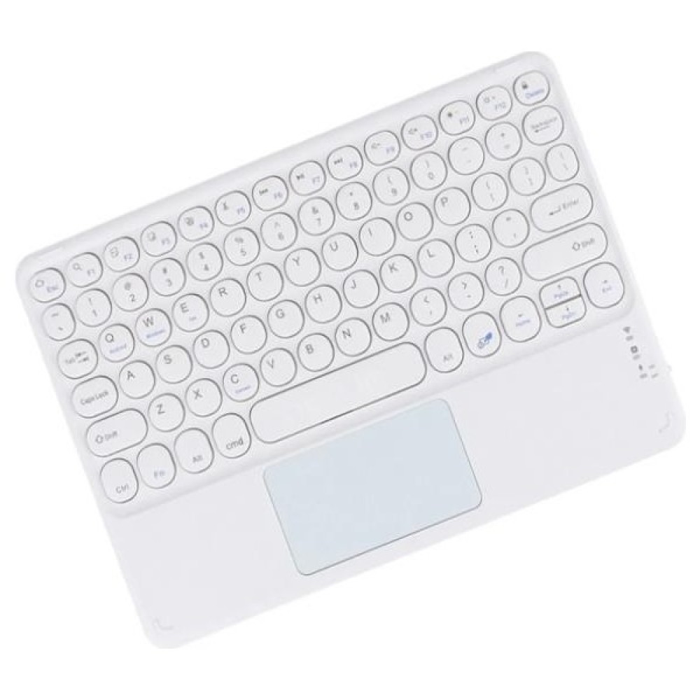 TezMax Wenn Tab 7" Uyumlu Kablosuz Bluetooth Şarj Edilebilir Mini Q Touchpad'li Klavye - Beyaz Oyuncu Klavyesi Fiyatı