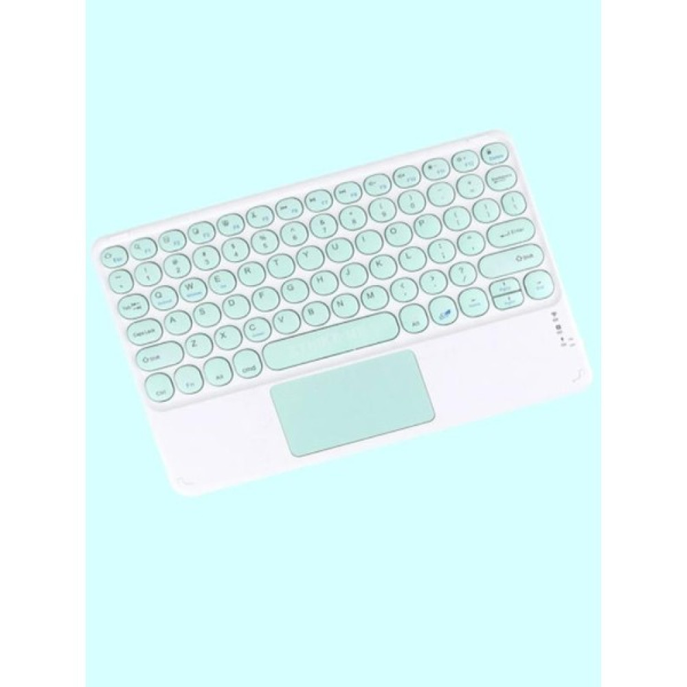 TezMax Wenn Tab 7" Uyumlu Kablosuz Bluetooth Şarj Edilebilir Mini Q Touchpad'li Klavye - Mavi Oyuncu Klavyesi Fiyatı