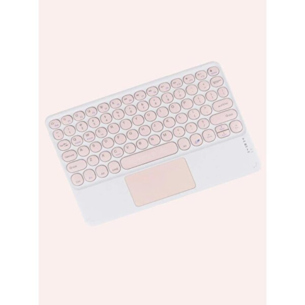 TezMax Wenn Tab Pro 10 10.1" Uyumlu Kablosuz Bluetooth Şarj Edilebilir Mini Q Touchpad'li Klavye - Pembe Oyuncu Klavyesi Fiyatı