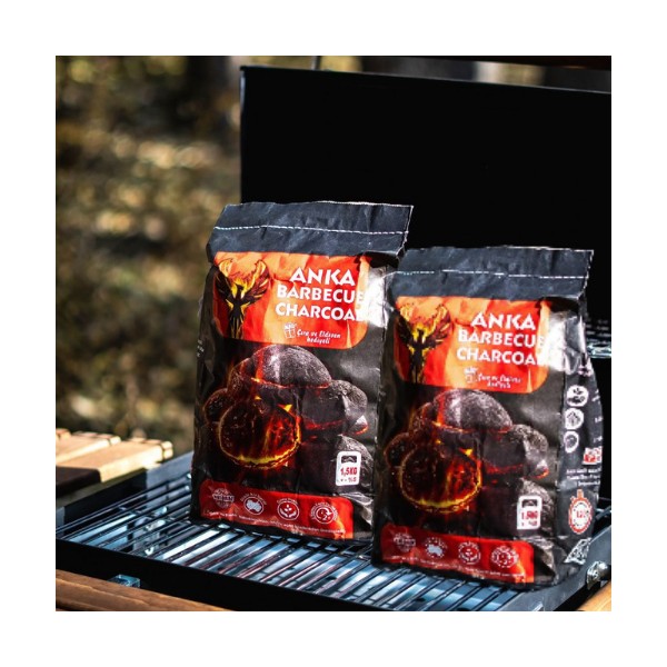 Tezyak Anca Barbecue Mangal Kömürü (2 Paket X1,5 Kg) 3 kg - Siyah - 2 Adet Diğer Fiyatı
