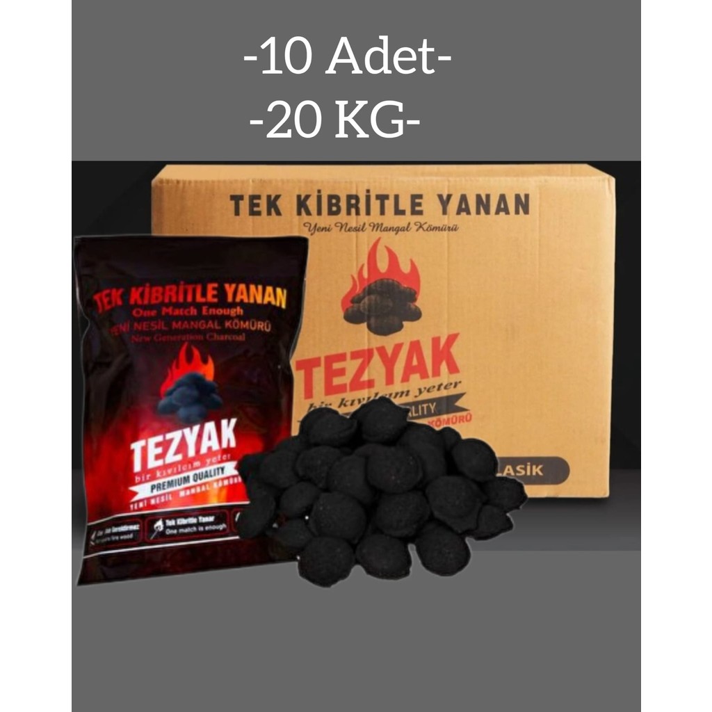 TEZYAK KLASİK MANGAL KÖMÜRÜ - 150 Adet Diğer Fiyatı