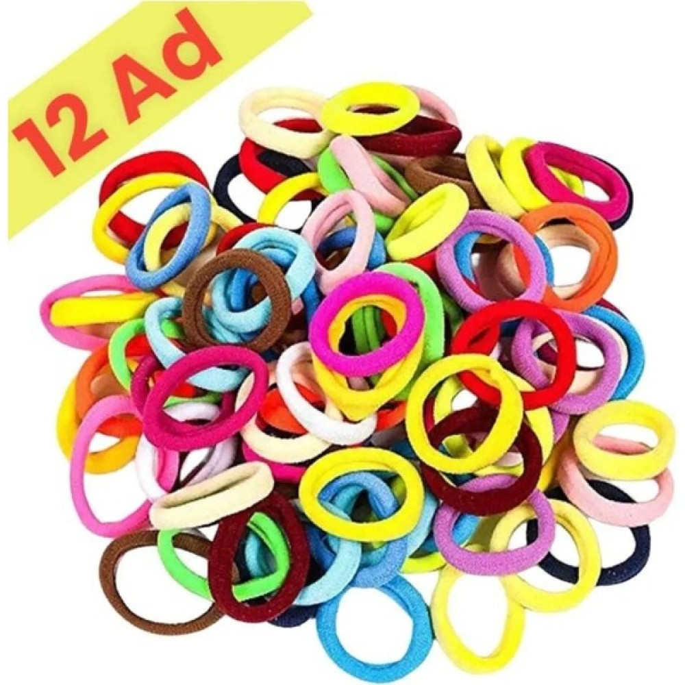 Tezzgelsin 12'li Renkli 6 cm Esnek Lastik Saç Tokası Toka, Taç & Saç Bandı Fiyatı