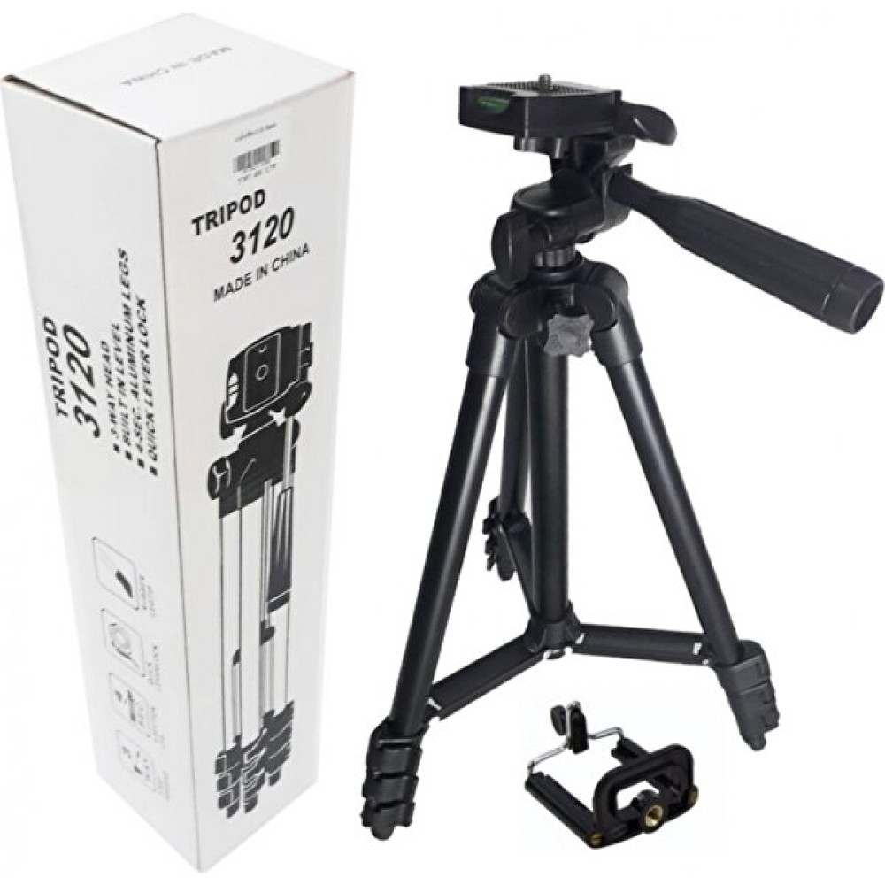 TF-3120 102 cm Cep Telefonu Fotoğraf Makinesi Tripod + Telefon Tutacağı Tripodlar Fiyatı