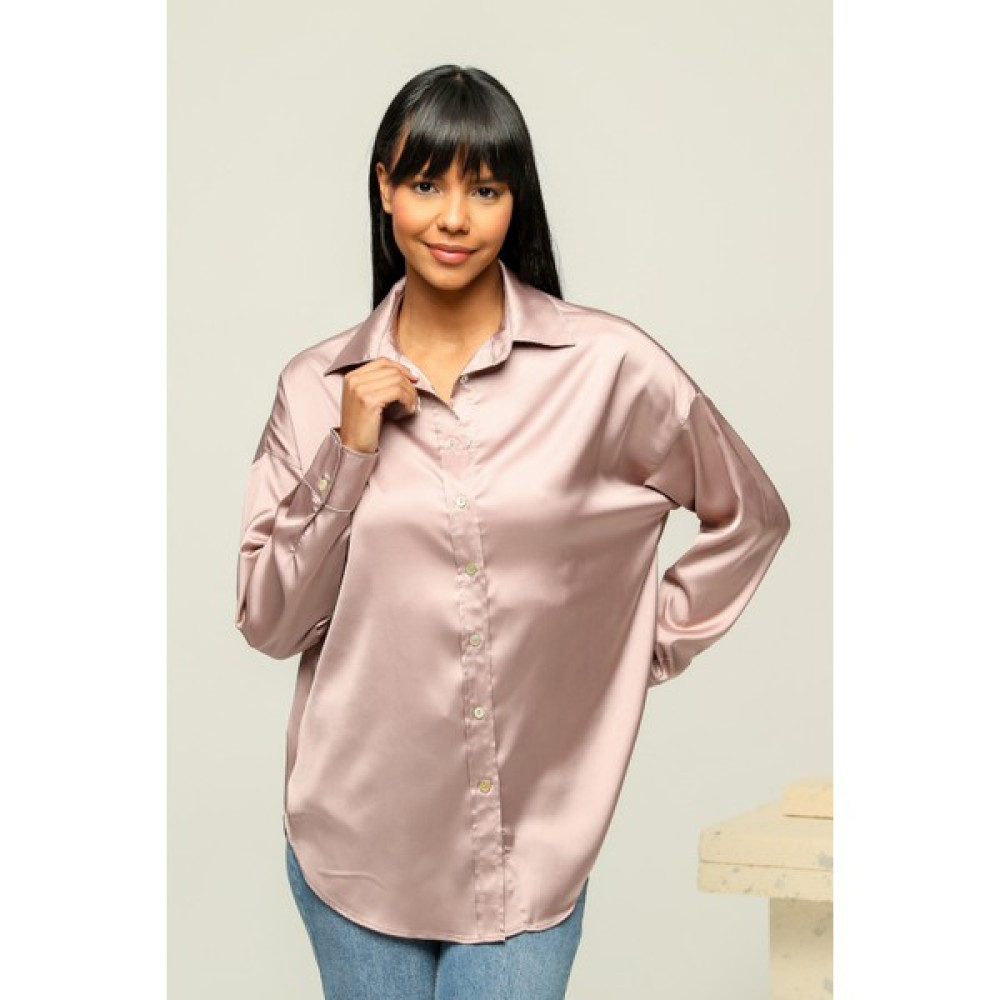 TF The Fancy For You Fancy Kadın Oversize Basic Uzun Kollu Parlak Saten Gömlek Kadın Gömlek Fiyatı